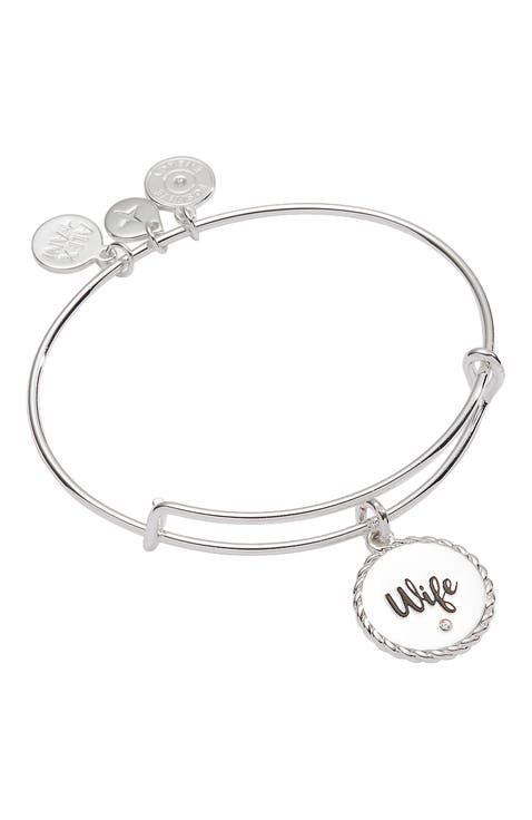 Wife Charm Bangle Bracelet