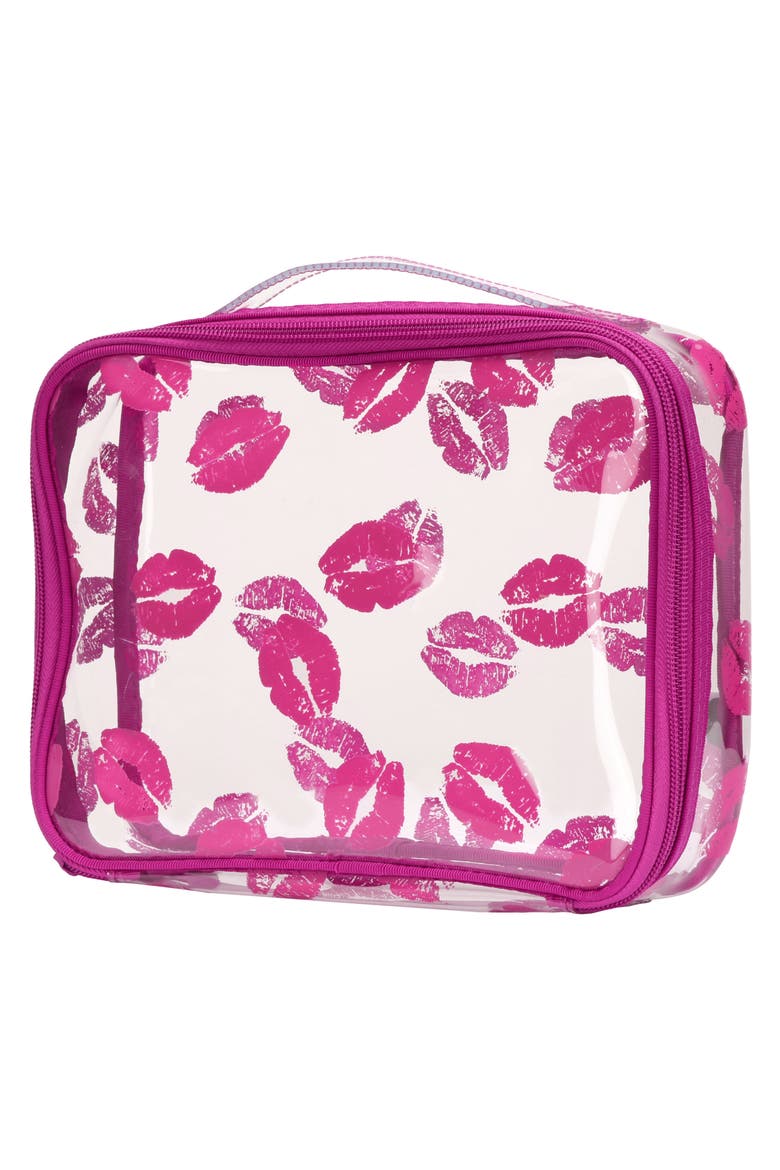 steph&co. 'Berry Kiss' Travel Cosmetics Case, Alternate, color, NO COLOR