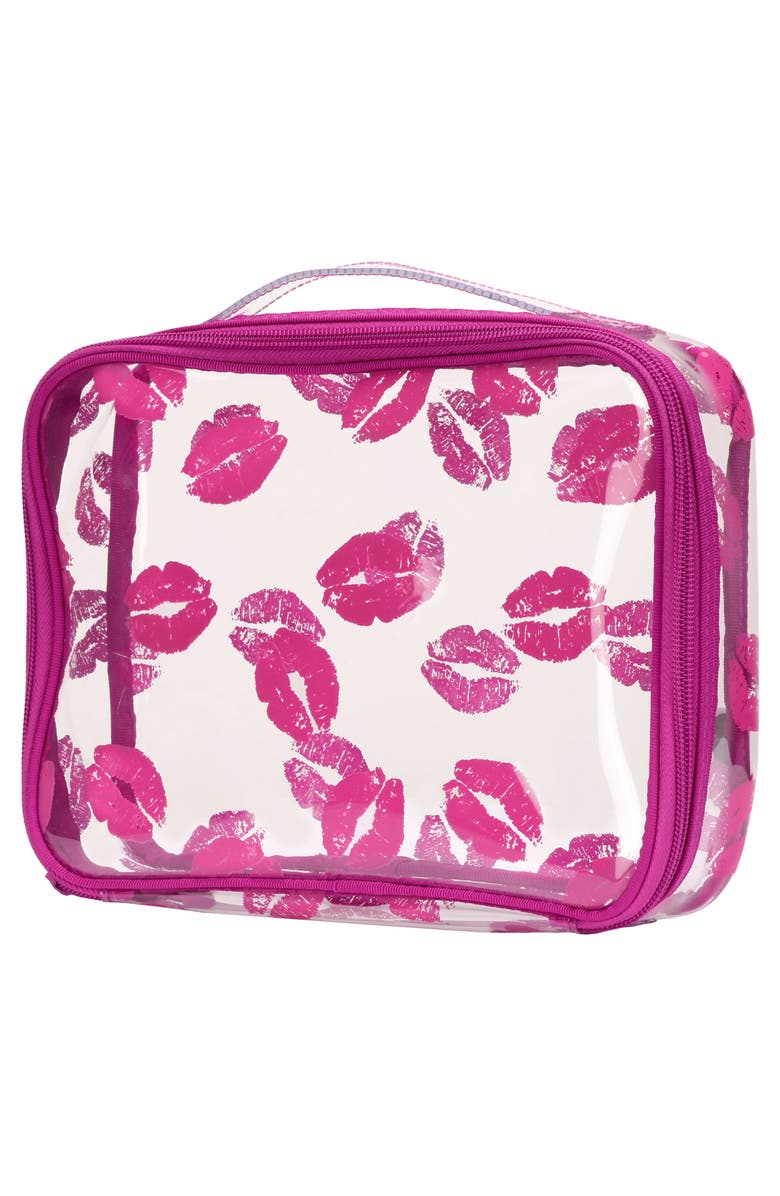 steph&co . 'Berry Kiss' Travel Cosmetics Case, Alternate, color, 