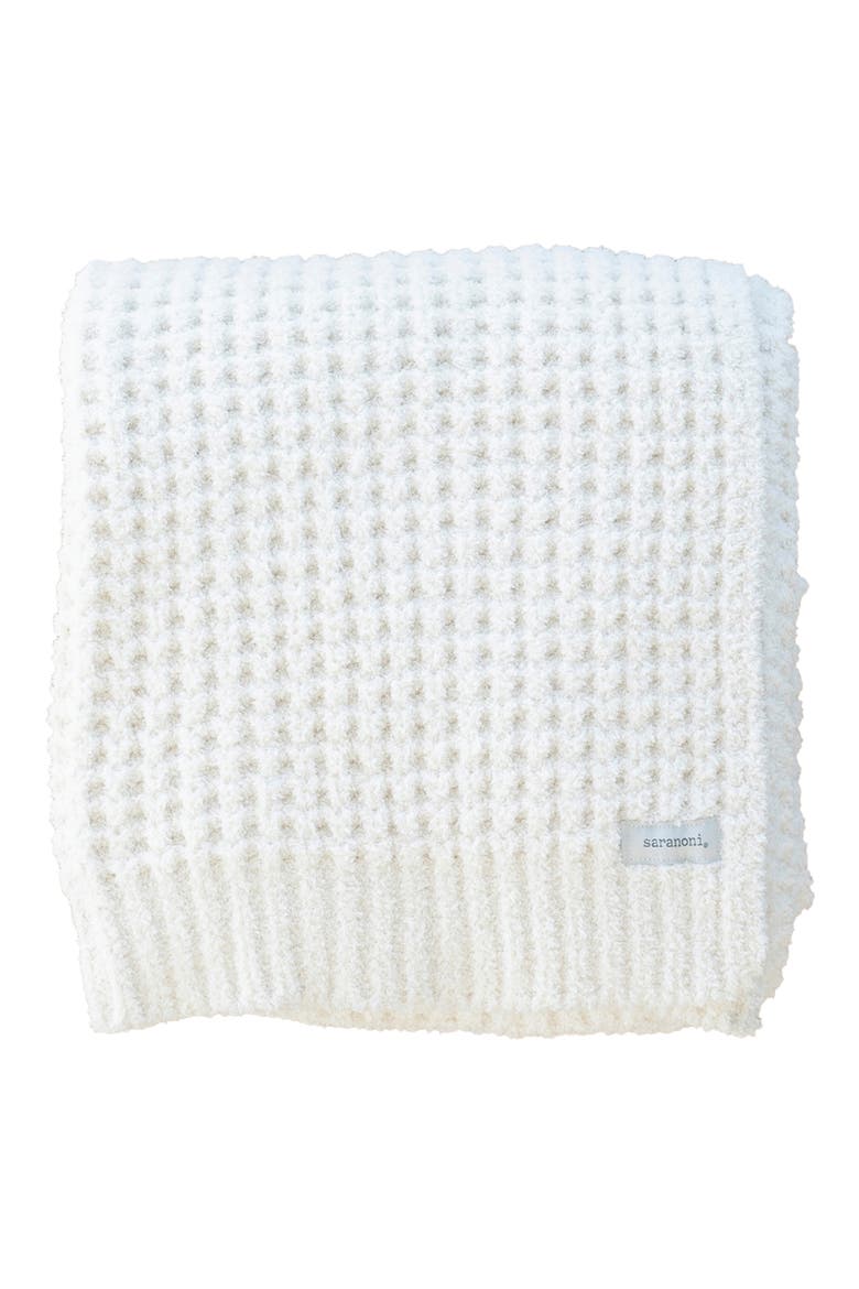 Waffle Toddler Blanket, Main, color, IVORY