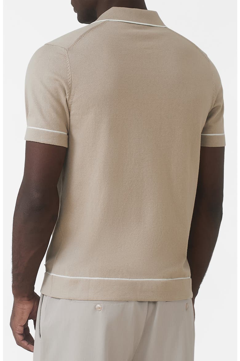 Luciano Slim Knit Shirt, Alternate, color, Medium Beige