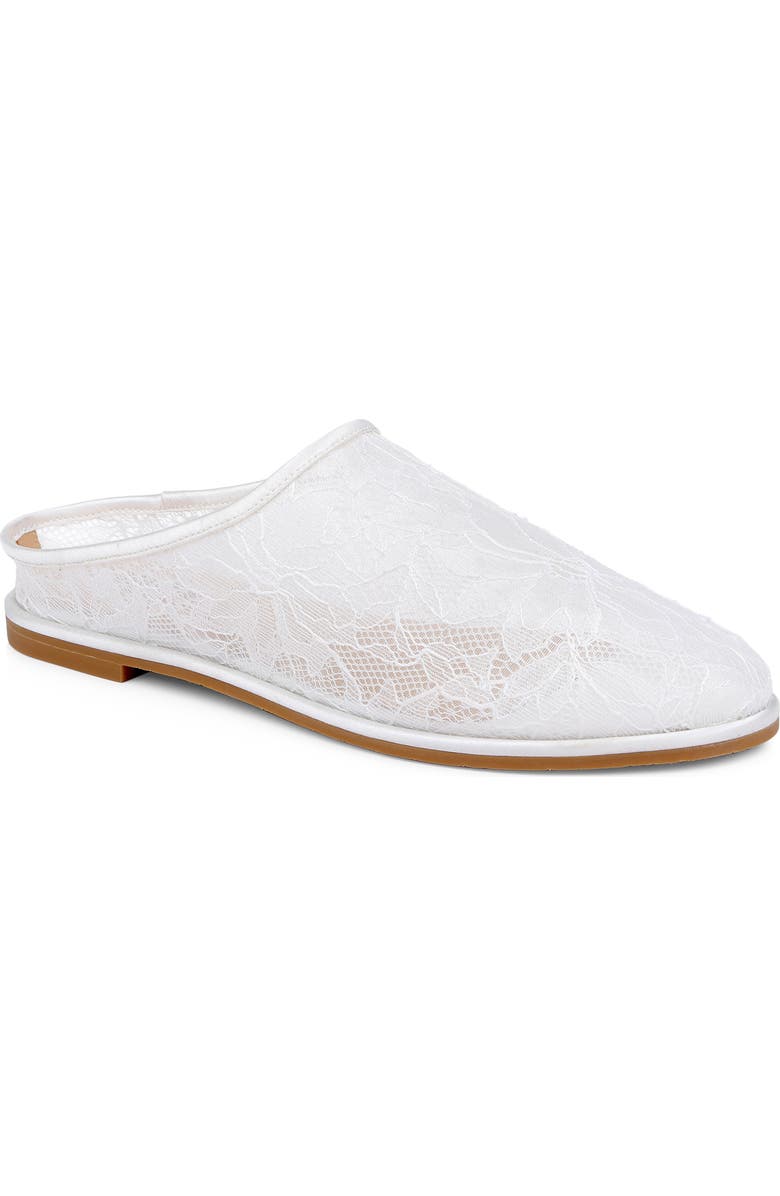 Badgley Mischka Collection Yumi Mule, Main, color, White Lace