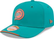 New Era Men's New Era Aqua Miami Dolphins 2026 Sideline Throwback 9SEVENTY Adjustable Hat