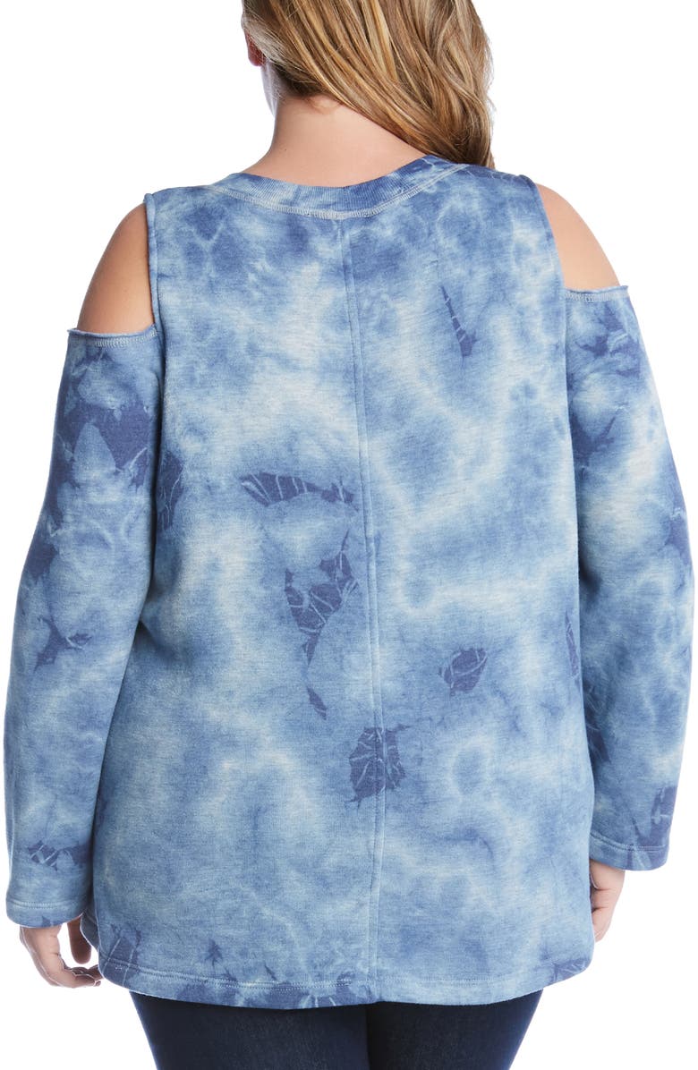 Karen Kane Cold Shoulder Sweatshirt, Alternate, color, 