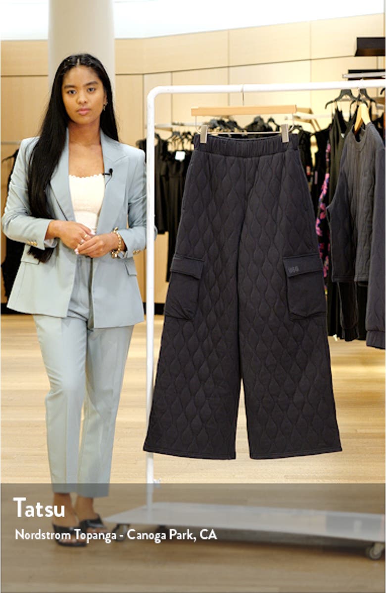 Dejah Quilted Cargo Lounge Pants, sales video thumbnail