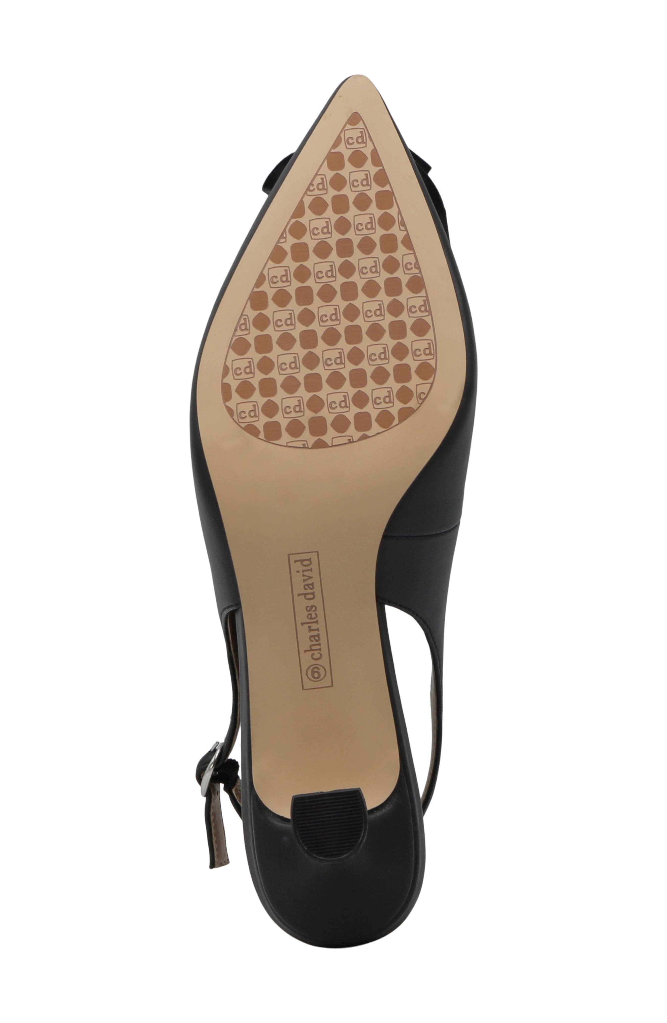 Charles David Azure Slingback Pump, Alternate, color, Black