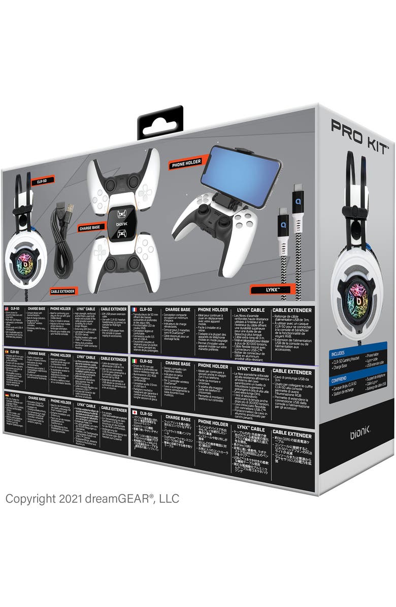 Bionik Headset, Charge Base, and Cable, Alternate, color, Multicolor