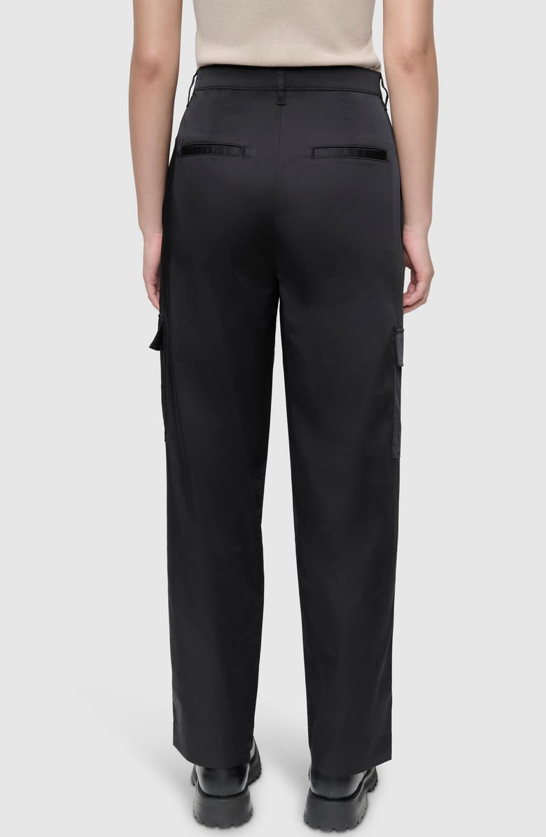 DKNY Zip Cuff Sateen Cargo Pants, Alternate, color, 