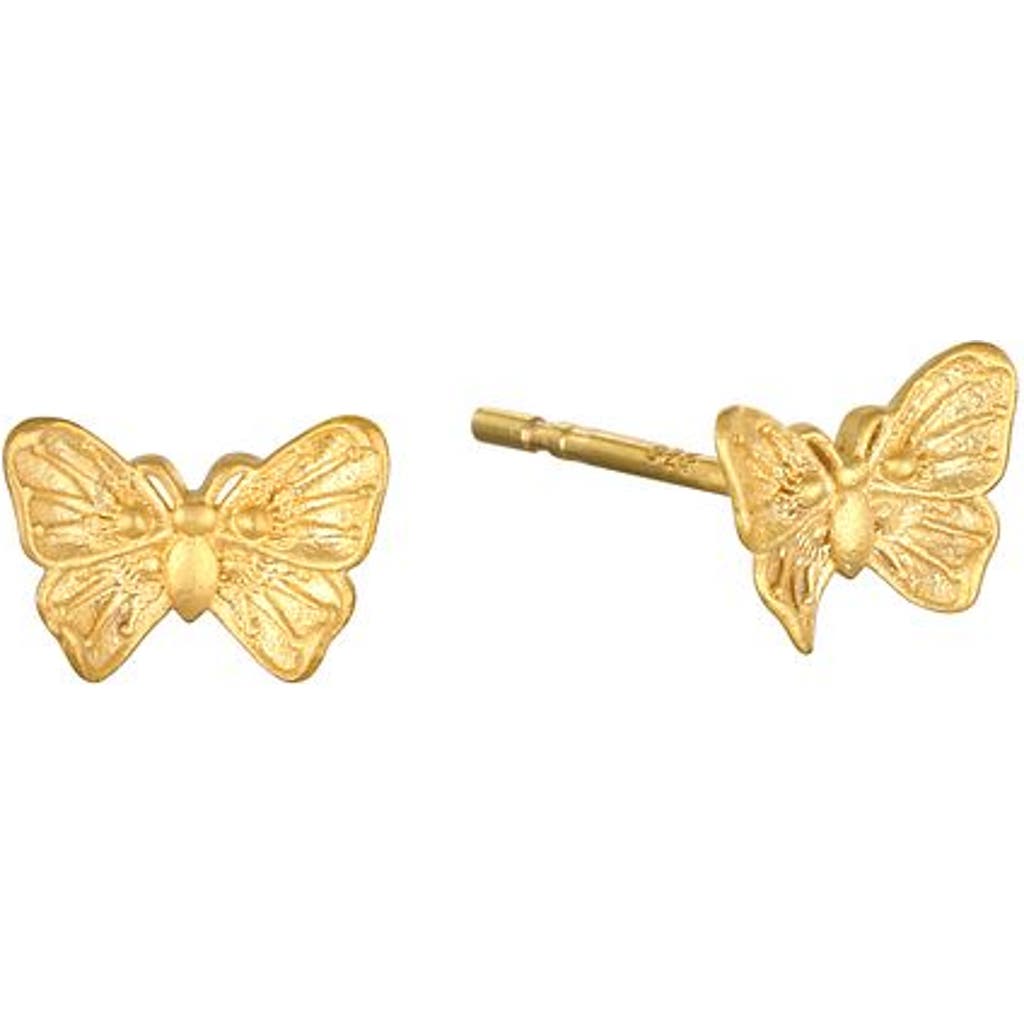Satya Jewelry Freedom to Soar Butterfly Stud Earrings in Gold  product