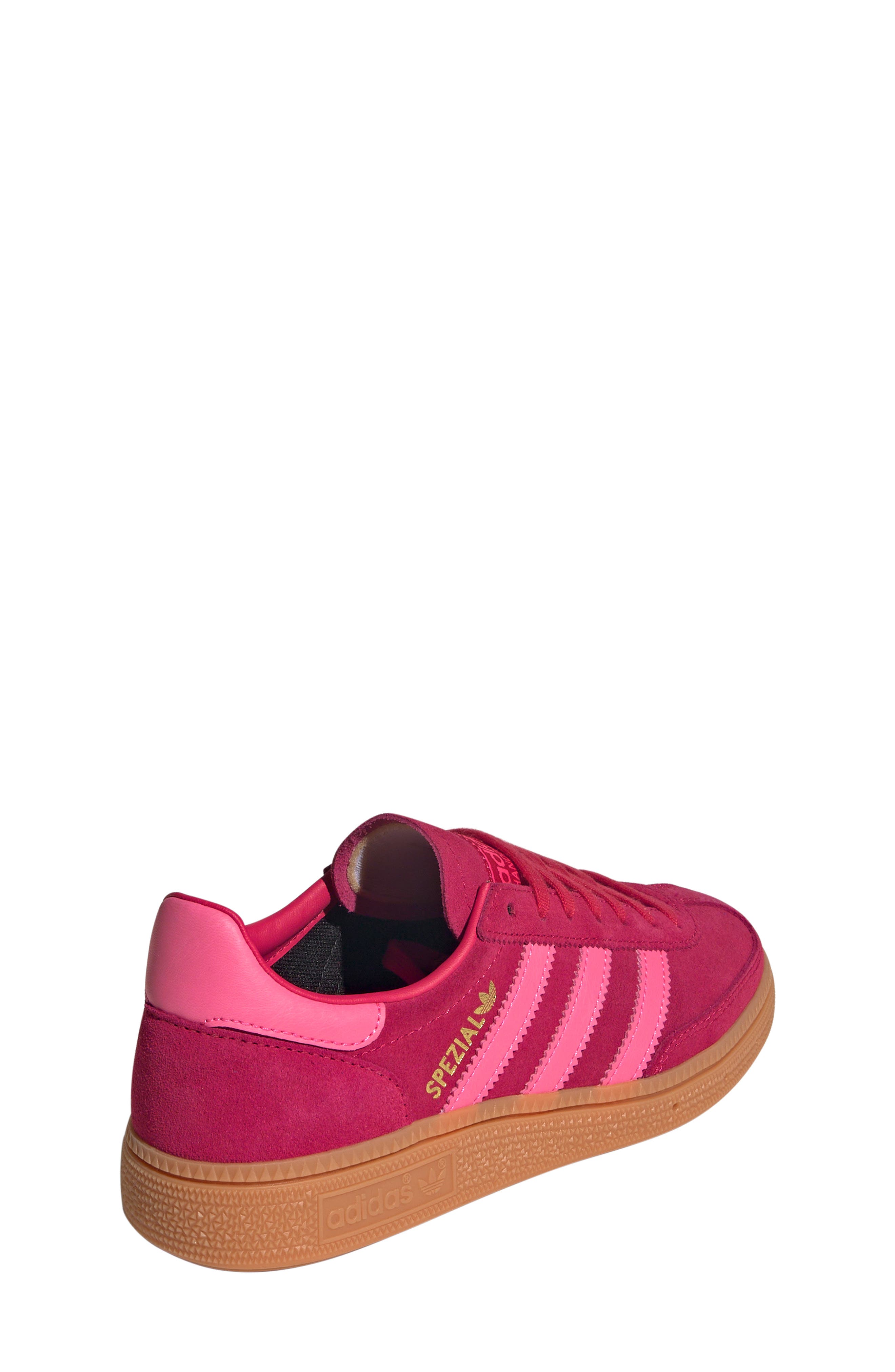 Handball Spezial Sneaker, Alternate, color, RUBY RED/ LUCID PINK/ GUM