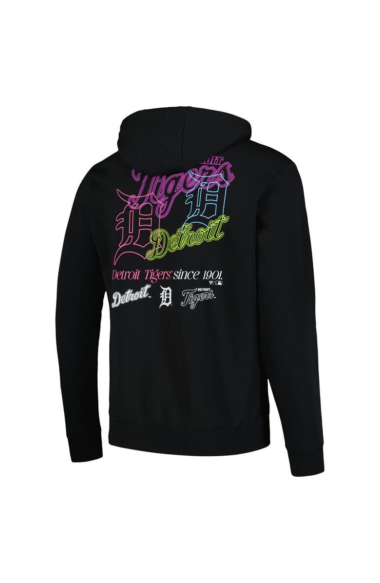 LEVELWEAR Men's Levelwear Black Detroit Tigers Podium Vintage Pullover Hoodie, Alternate, color, 