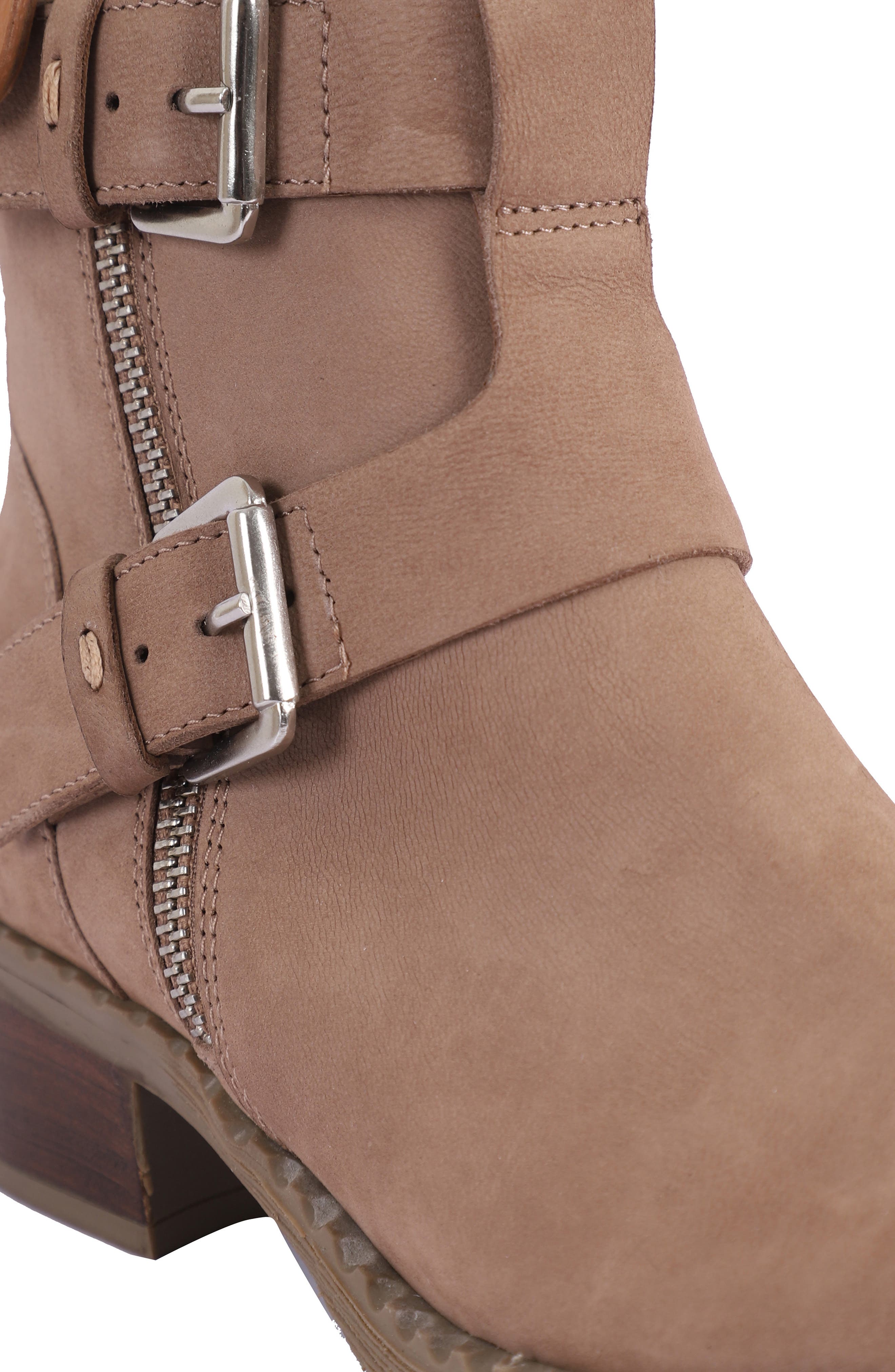 Gentle Souls Brena Moto Boot, Alternate, color, Mushroom Nubuck