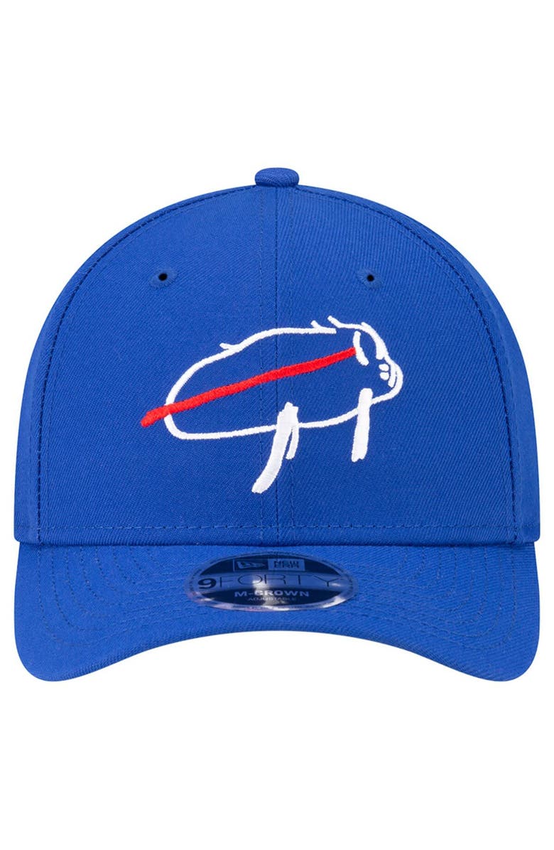 New Era Men
s New Era Josh Allen Royal Buffalo Bills Director of Billustration 9FORTY Adjustable Hat, Alternate, color, Royal