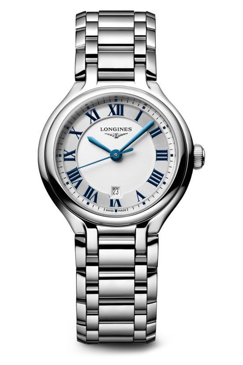 PrimaLuna Bracelet Watch, 30mm, Main, color, SILVER