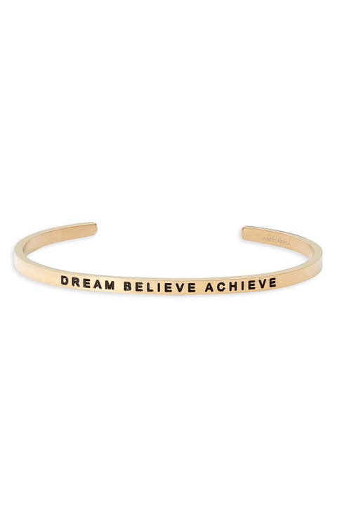 Dream Believe Achieve bracelet