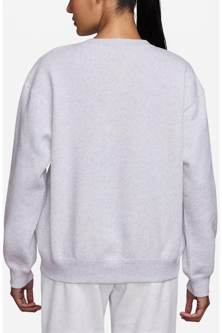 Brooklyn Fleece Sweatshirt, Alternate, color, BIRCH HEATHER/ MIDNIGHT GREEN