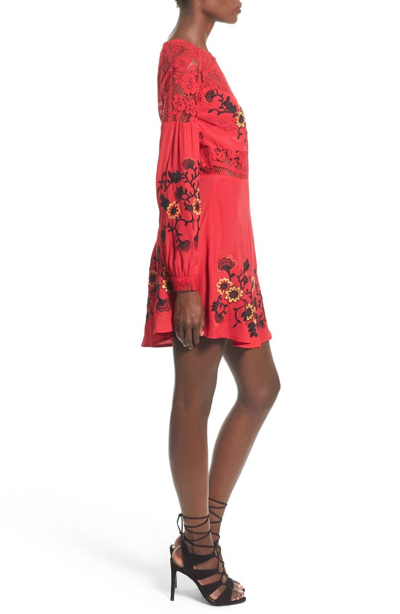 For Love & Lemons 'Isabella' Fit & Flare Dress, Alternate, color, 