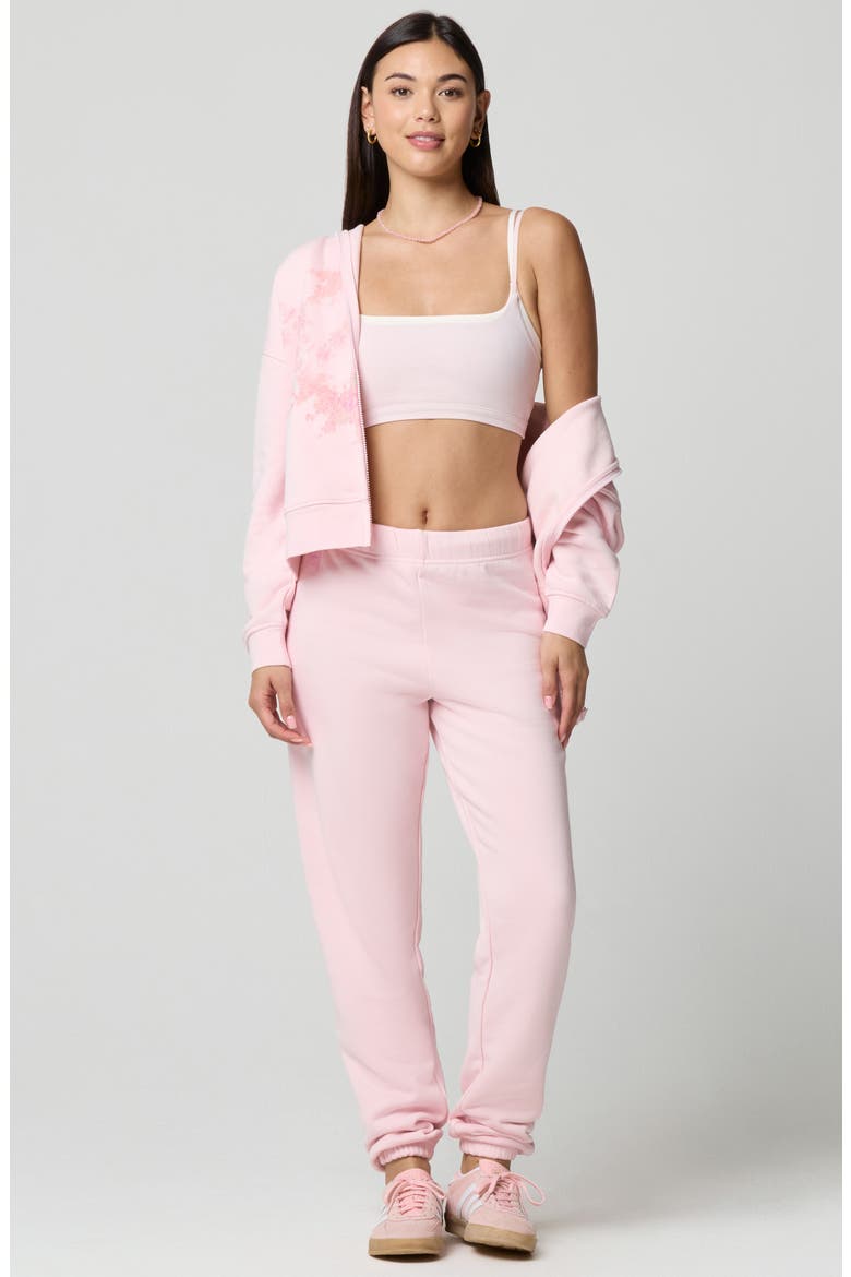 Oversized Zip Hoodie, Alternate, color, BALLET SLIPPER