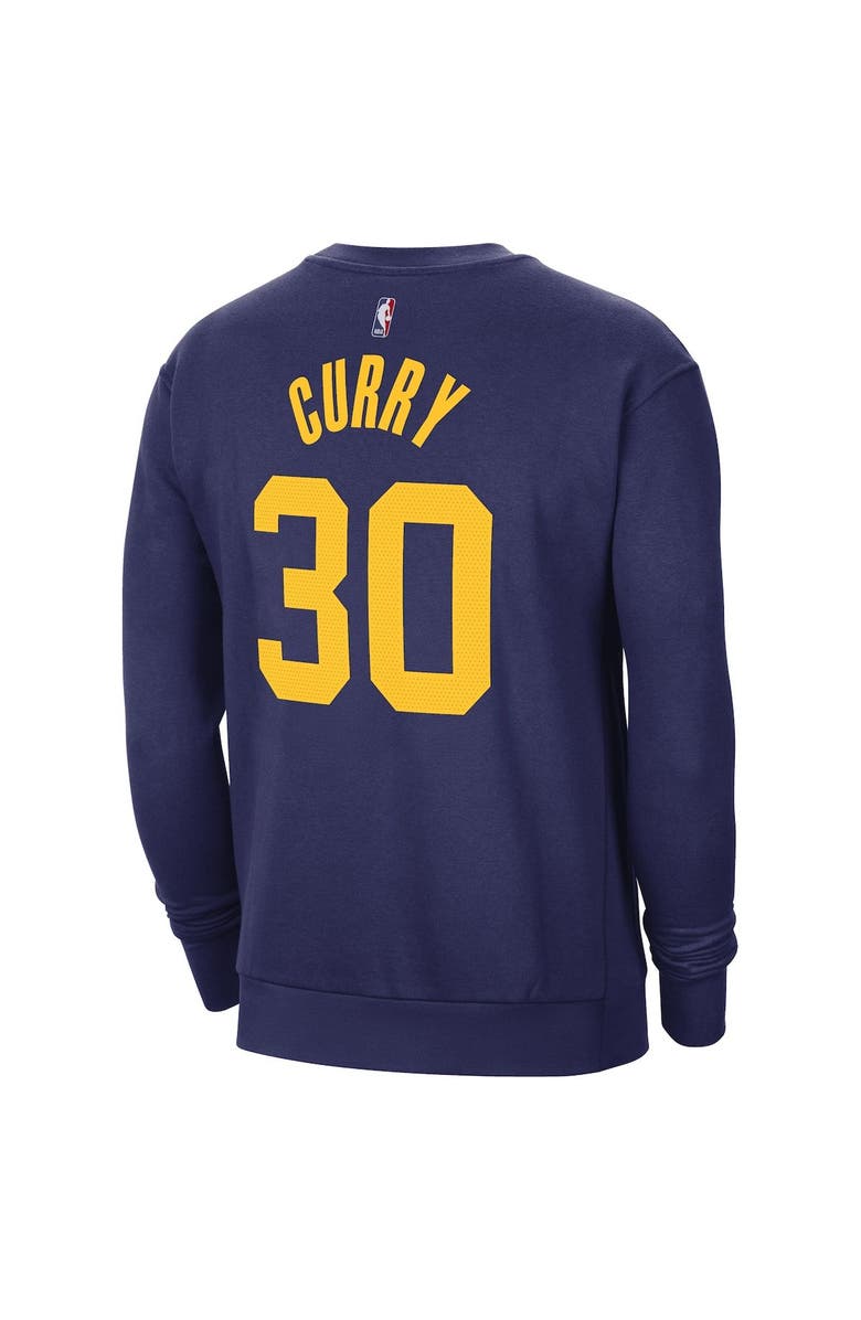 Jordan Brand Men's Jordan Brand Stephen Curry Navy Golden State Warriors Statement Name & Number Pullover Sweatshirt, Alternate, color, 