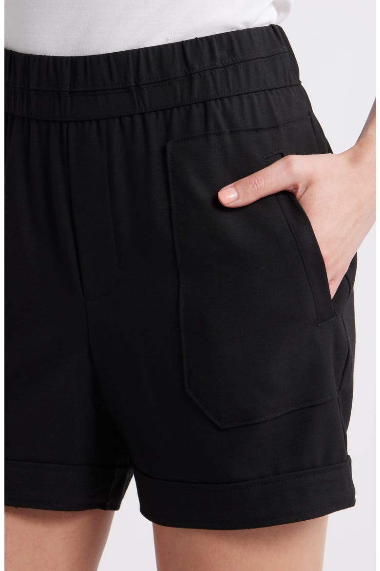 Skyrise Patch Pocket Shorts, Alternate, color, BK-BLACK