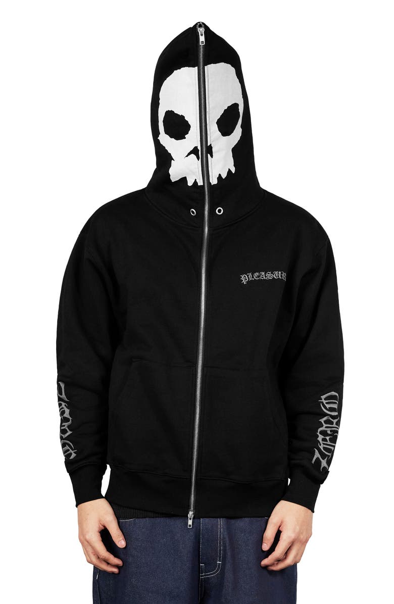 PLEASURES x Zero Balaclave Zip Hoodie, Alternate, color, Black