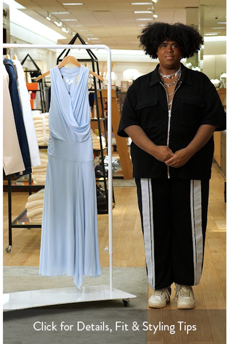 Surplice Handkerchief Hem Maxi Dress video