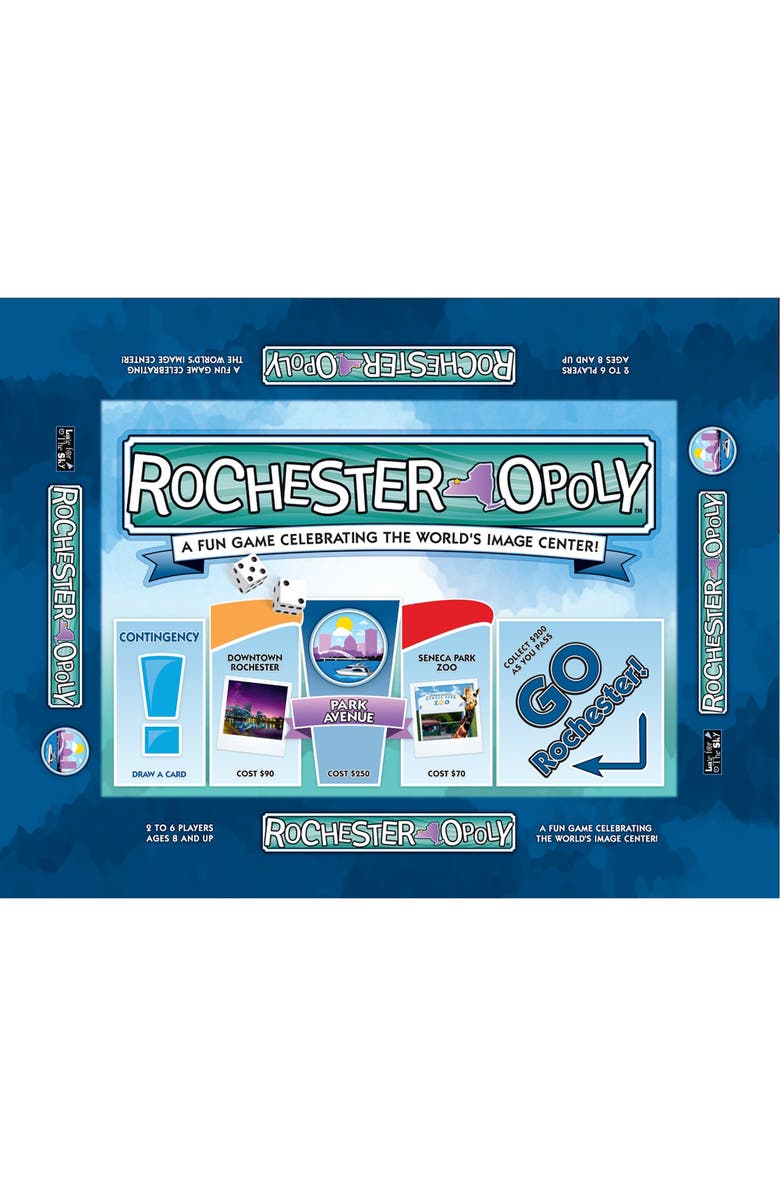 Late for the Sky Rochesteropoly Monopoly Board Game, Main, color, Multicolored