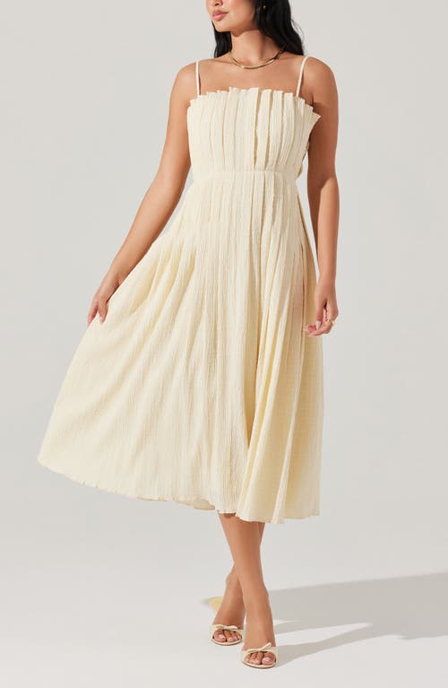 Astr The Label Sunny Pleated Crinkle Dress
