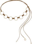 Ramy Brook Chiara Leather Chain Belt