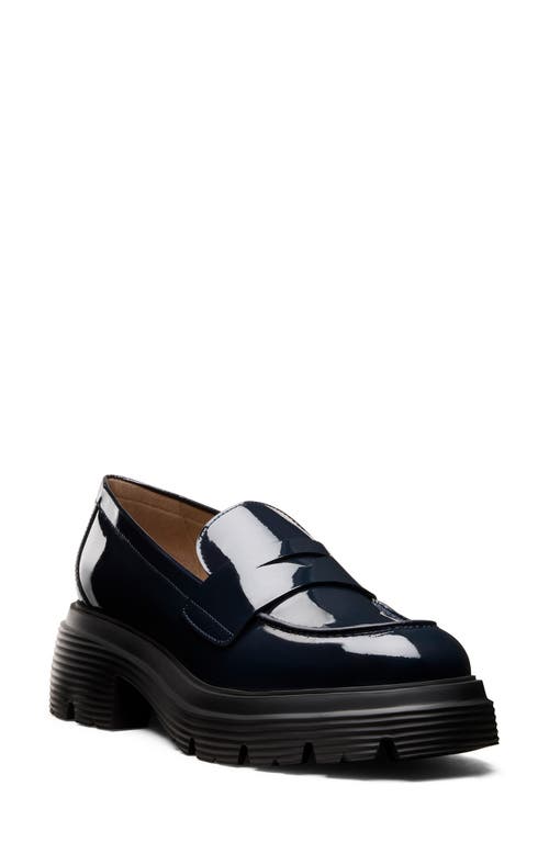 Stuart Weitzman Hudson Lite Penny Loafer In Blue