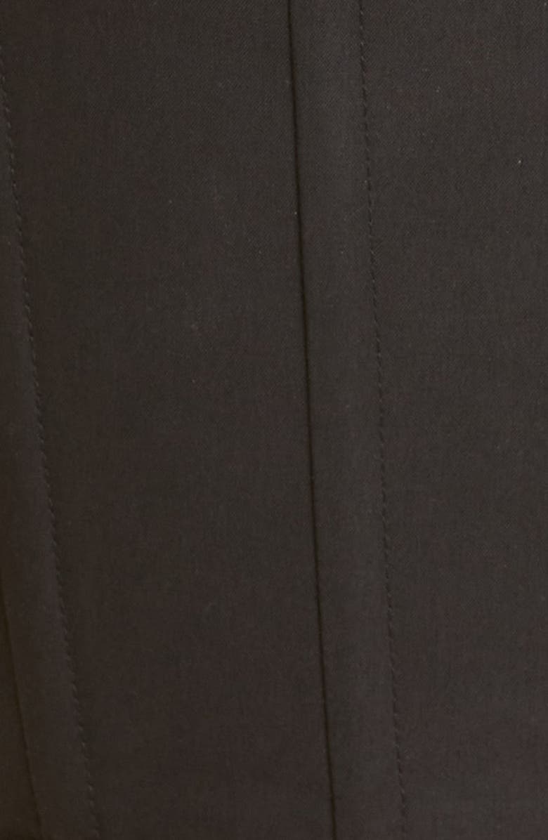 Area Crystal Embellished Ruffle Bustier Top, Alternate, color,