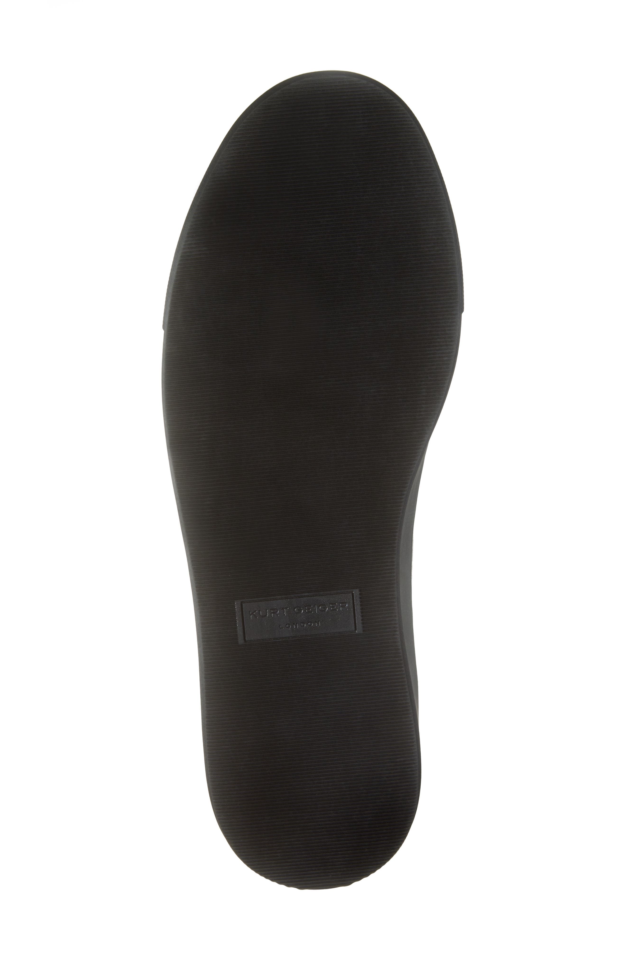 Kurt Geiger London Laney Croc Embossed Sneaker, Alternate, color, Black