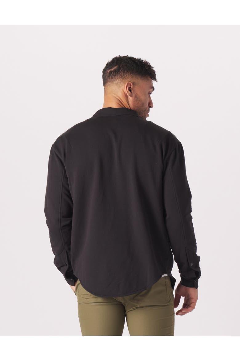 Trek Button Front Shirt, Alternate, color, Black