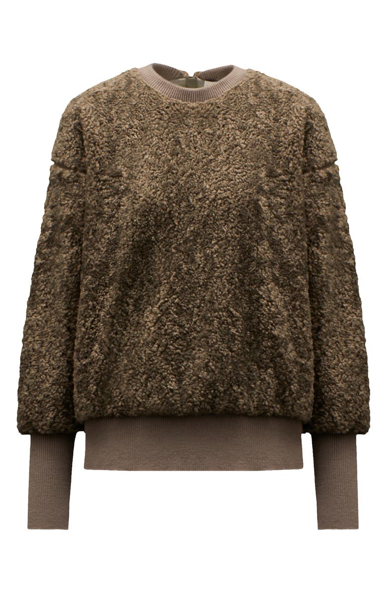 Moncler Genius 4 Moncler HYKE Faux Shearling Sweatshirt, Main, color,