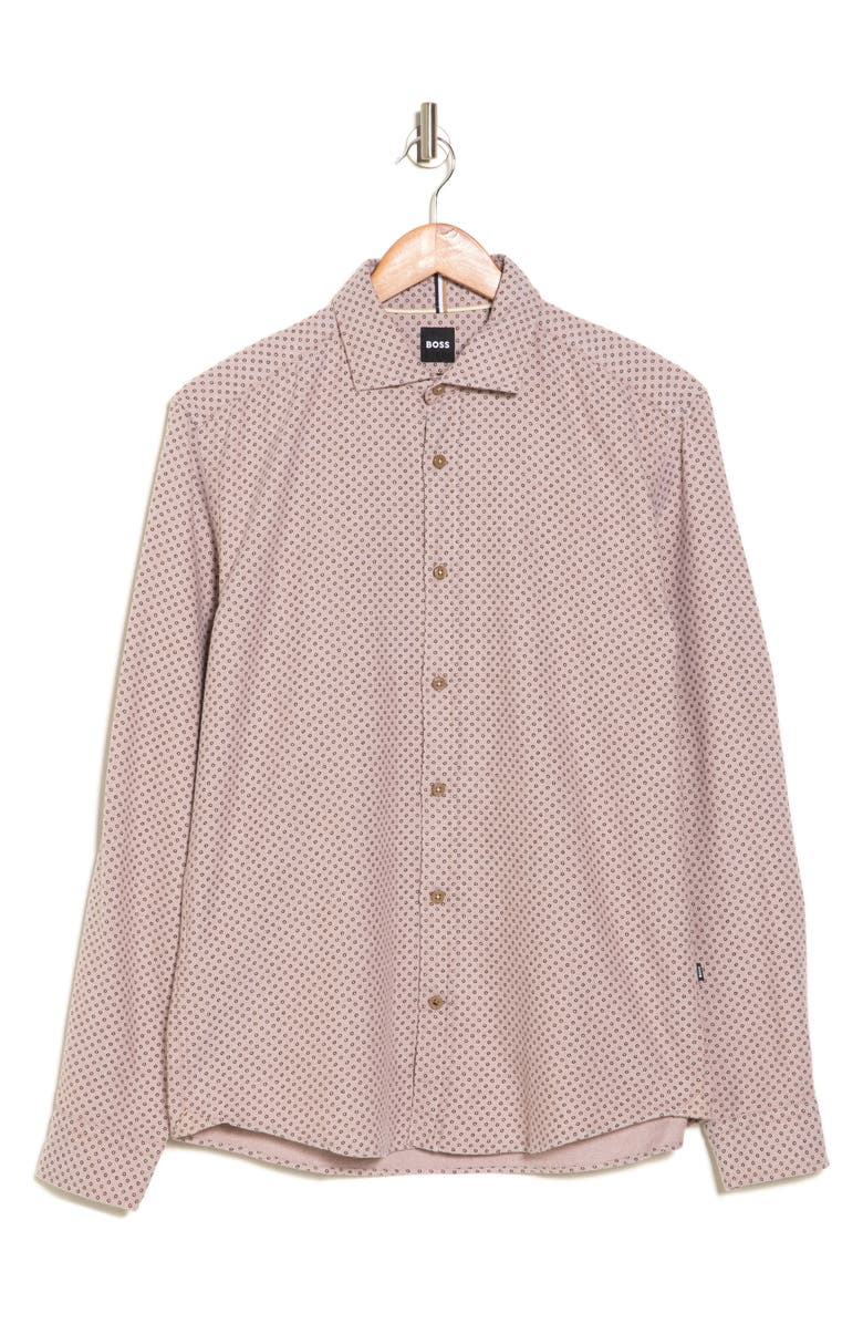 BOSS Liam Dot Print Shirt, Alternate, color, 