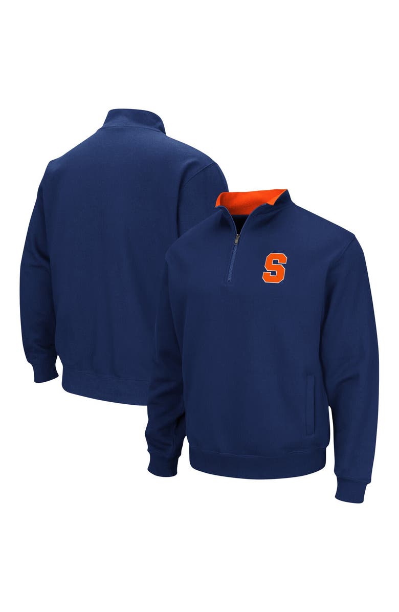 COLOSSEUM Men's Colosseum Navy Syracuse Orange Tortugas Team Logo Quarter-Zip Jacket, Main, color, Navy