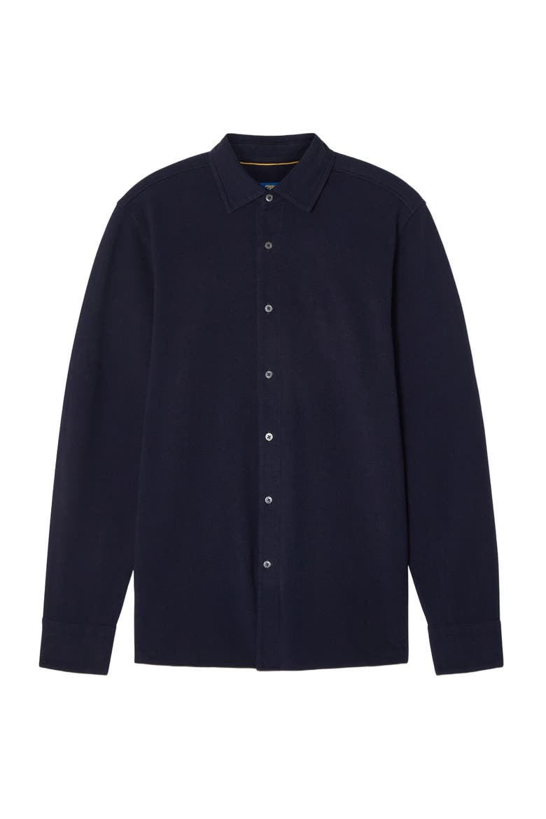 Foster Long Sleeve Knit Shirt, Main, color, Navy