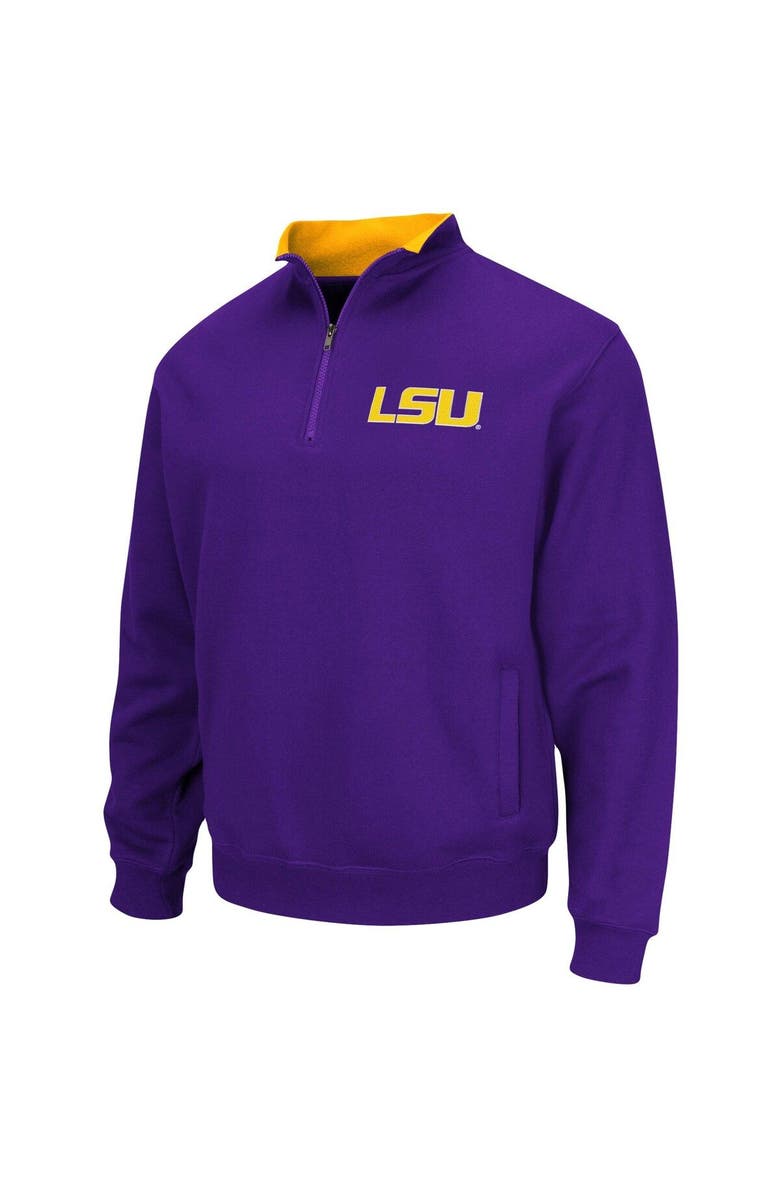 COLOSSEUM Men's Colosseum Purple LSU Tigers Big & Tall Tortugas Quarter-Zip Jacket, Alternate, color, Purple