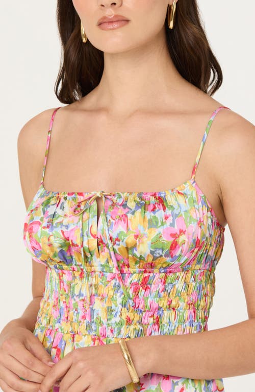 Astr The Label Smocked Maxi Dress