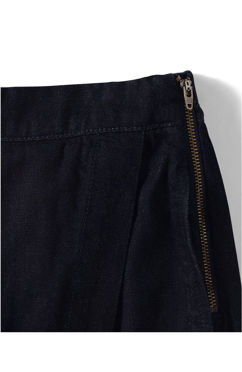 Lands' End Lightweight Denim Above the Knee Skort, Alternate, color, Deep Rinse