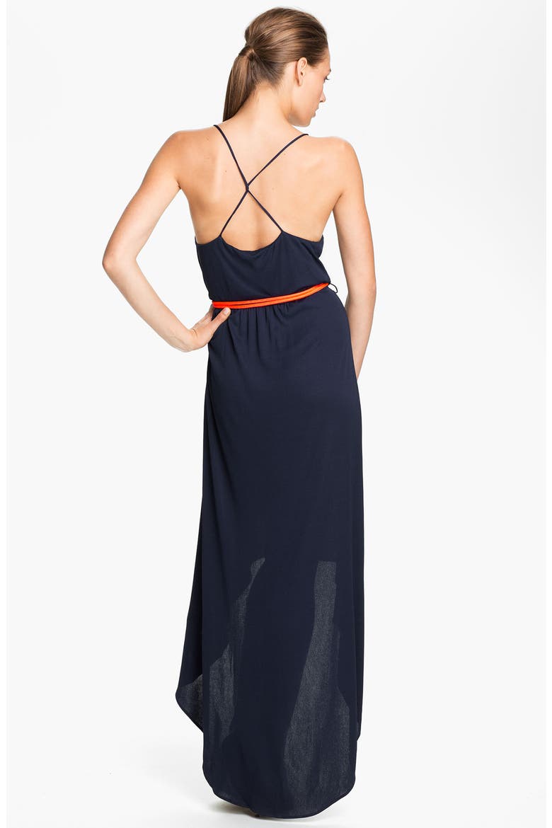 High/Low Maxi Dress, Alternate, color, NAVY