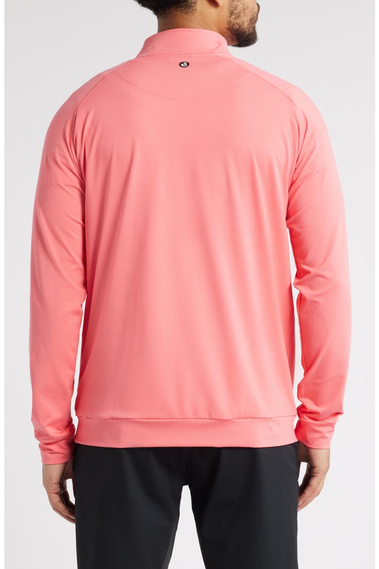 Colt Quarter Zip Golf Pullover, Alternate, color, CORAL