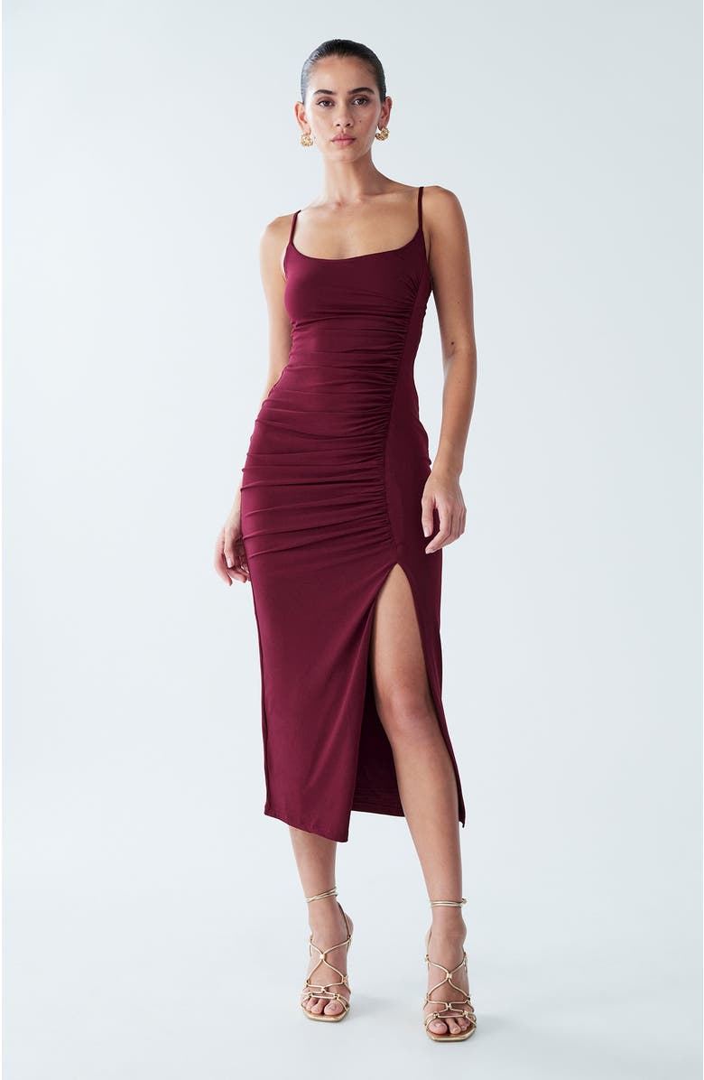 BWLDR Lani Dress, Main, color, Burgundy