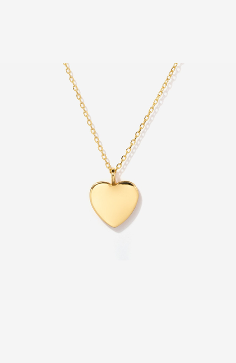 Lev Heart Charm Necklace