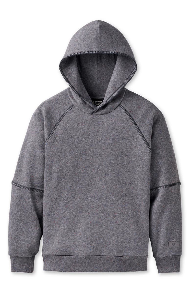 UGG<sup>®</sup> Classic Cotton Blend Hoodie, Alternate, color, Medium Grey Heather