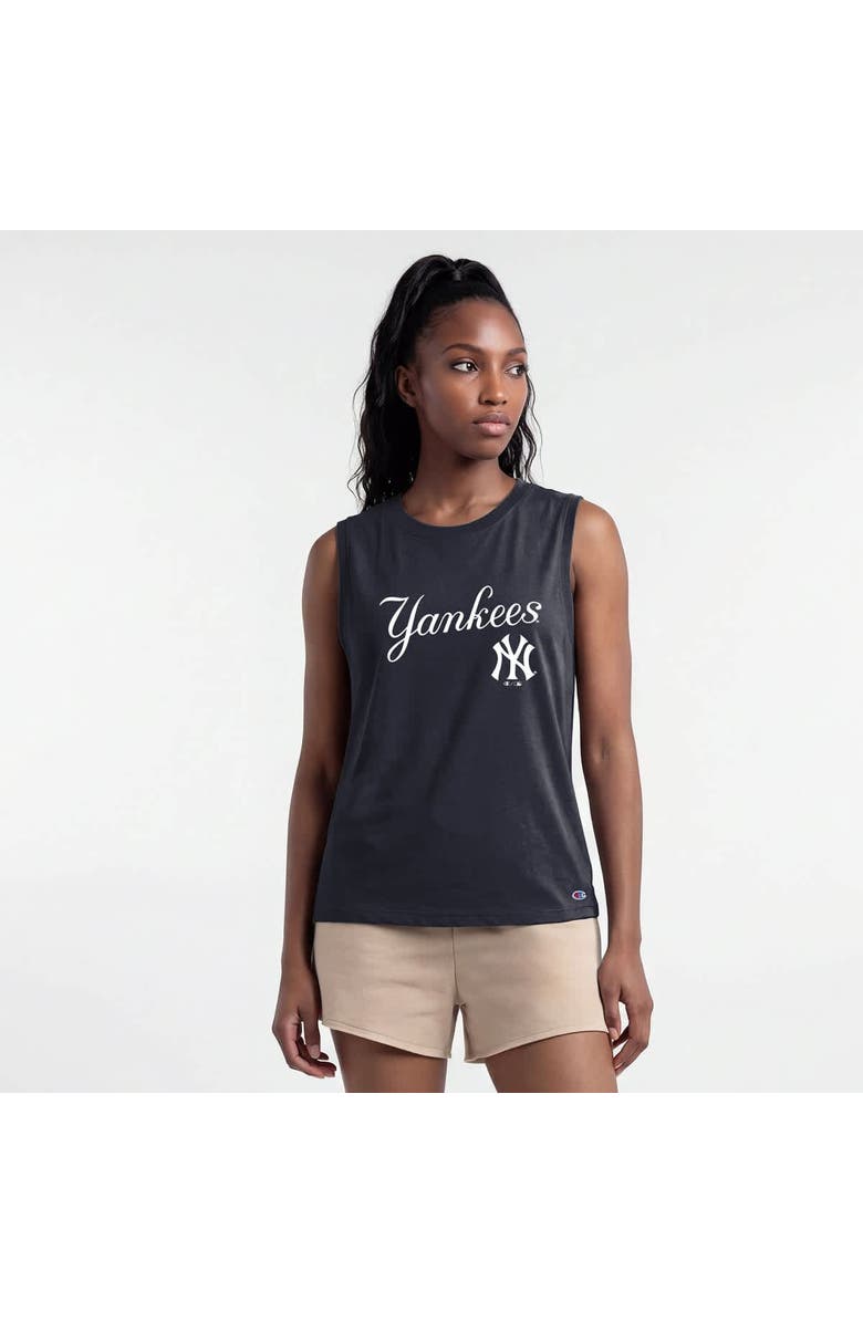 Champion Women's Champion Navy New York Yankees Muscle Tank Top, Main, color, Navy