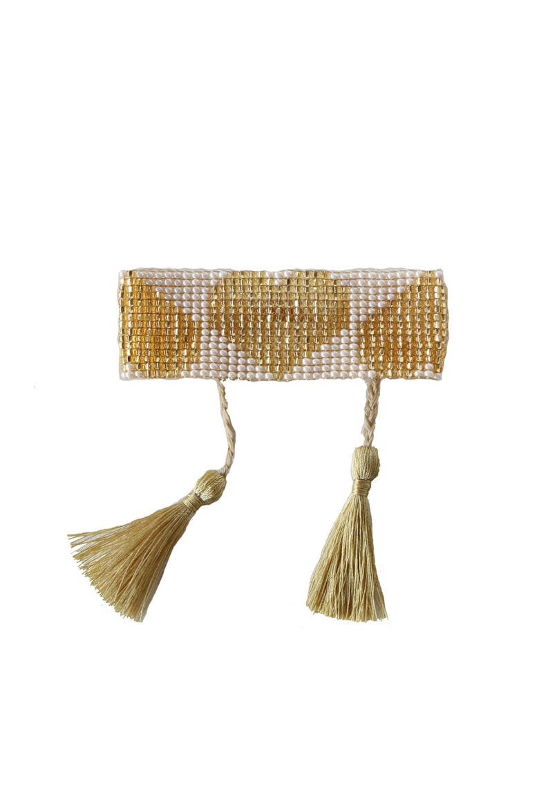 Tassel Bracelet, Main, color, Pearl