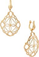Astor & Orion Simi Gold Filigree Drop Earrings