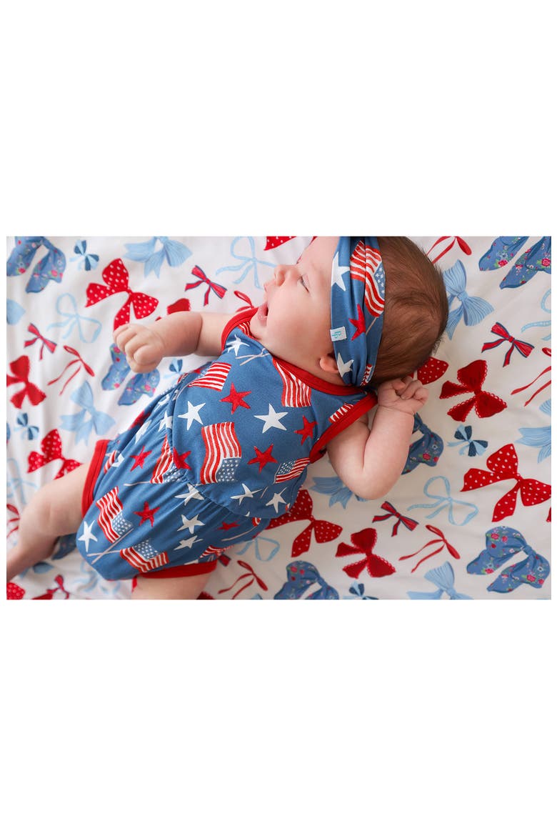 Varsity Bubble Romper, Alternate, color, BLUE