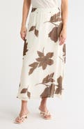 Halogen® Floral Print Maxi Skirt